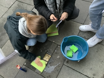 stolpersteinePutzen